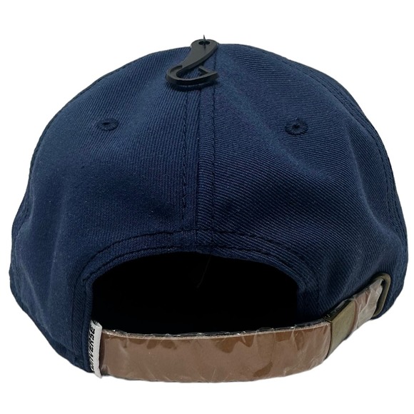 Converse Men's Embroidered Classic Icon C Logo Strapback Hat Cap in Navy - Picture 4 of 5